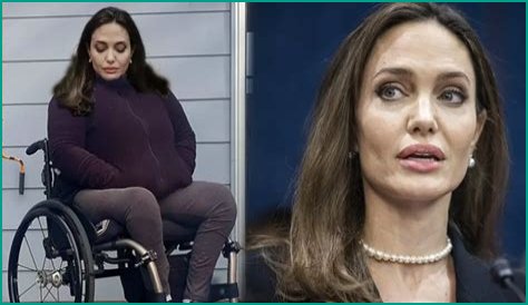 Angelina Jolie Wheelchair | Did Angelina Jolie Lose Her Leg